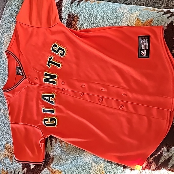 AWESOME VINTAGE SANDOVAL GIANTS BASEBALL BUTTON DOWN SHIRT - Picture 4 of 15